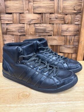 Men's 2009 Adidas Black High-Top Snake Skin Sneakers